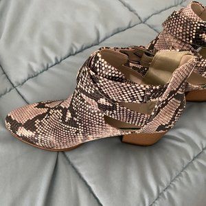 Fergalicious Snakeskin Booties